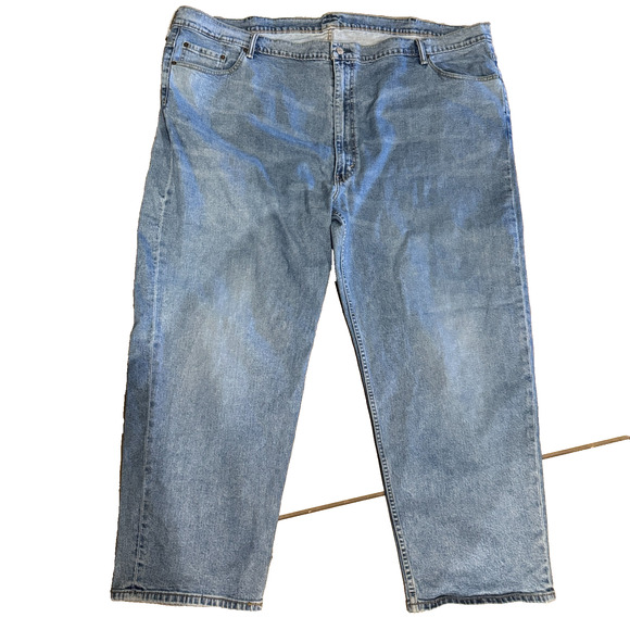 Levis 550 Relaxed Straight Jeans Big Mens 54x30 Blue denim Loose Everyday Casual - Picture 1 of 7